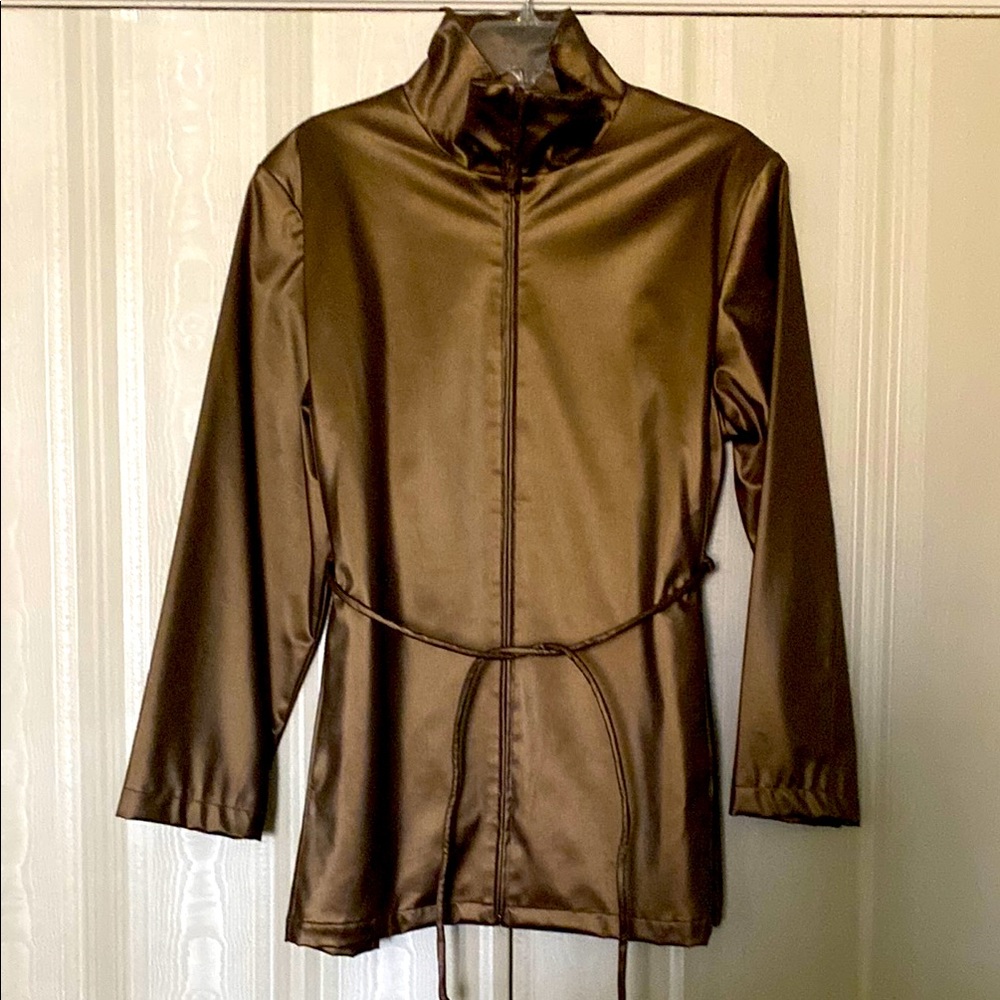 Vintage basic Editions faux leather jacket.